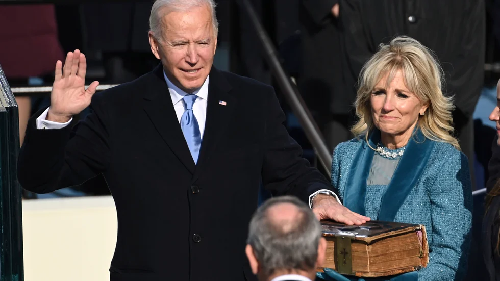 Musiken som framfördes vid Joe Bidens installationsceremoni kan bryta mot finländsk upphovsrätt. Arkivbild.