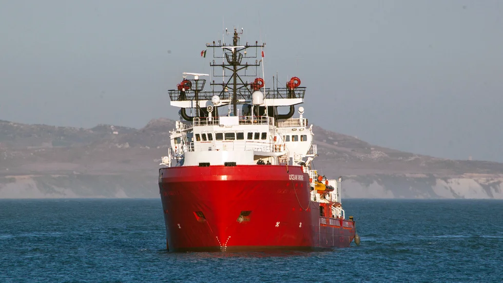 Fartyget Ocean Viking har räddat fler än 370 människor ur Medelhavet under torsdagen och fredagen. Arkivbild.