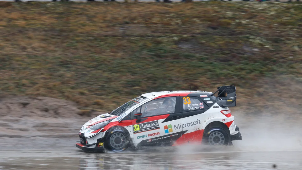 Det var inte mycket till snö när det svenska VM-rallyt avgjordes förra året. I år ersätts tävlingen av ett rally i finländska Rovaniemi. Arkivbild.