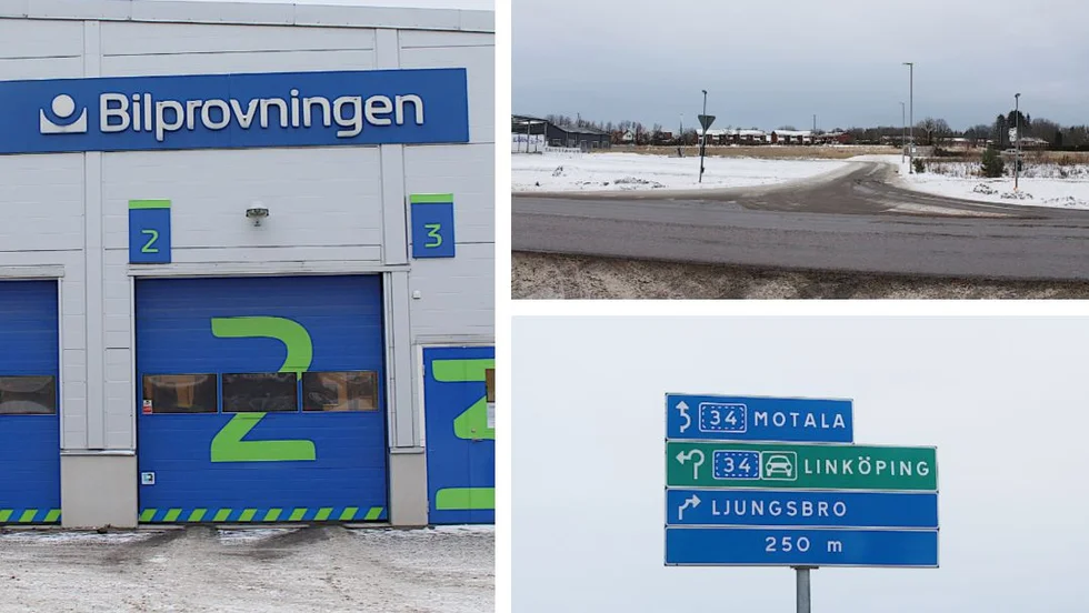 Bilprovningen har en teststation i Linköping, den vid Ullstämma. I vår öppnas en andra anläggning, den som byggs vid Blåsvädret i Ljungsbro.