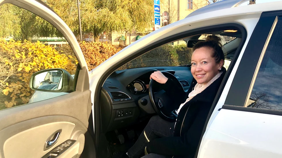 Anneli Karlsson har haft körkort i nio år. "Mitt mål är att ta MC-kort i vår", säger hon. 