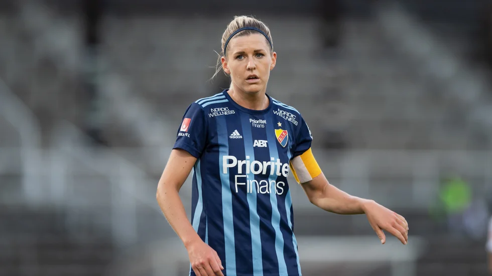 Olivia Schoughs Djurgården lyckades inte säkra kontraktet i den näst sista omgången av damallsvenskan. Arkivbild.