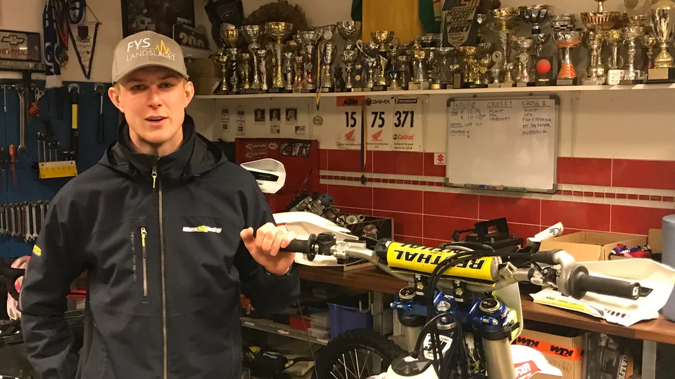 Casper Lindholm har under de senaste fem åren kört cross i SM-serien.