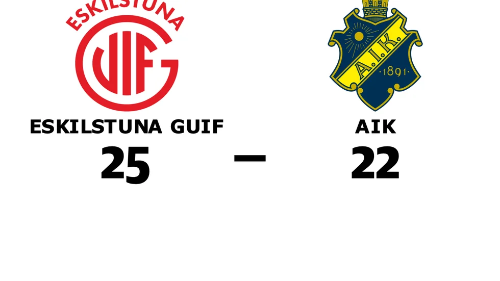 Eskilstuna Guif vann mot AIK