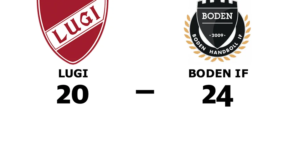 Lugi HF förlorade mot Boden Handboll IF