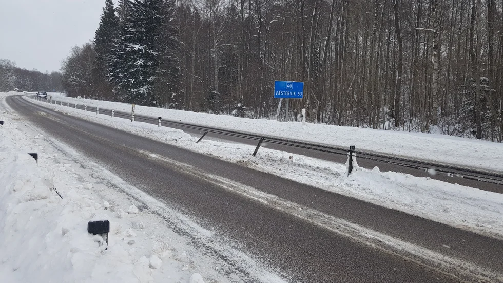 Olyckan inträffade mellan Frödinge och Vimmerby.