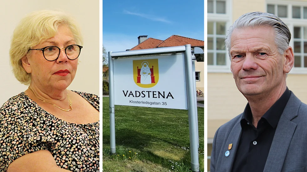 Kommundirektör Madeleine Andersson och kommunstyrelsens ordförande Peter Karlsson (M) vill utreda hur fjärrvärmen i Vadstena ska fungera i framtiden.