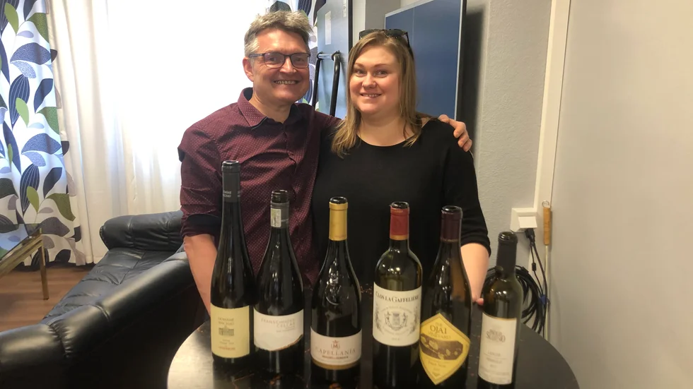 Erik och Sofia Grödahl segrade i SM i vinprovning.