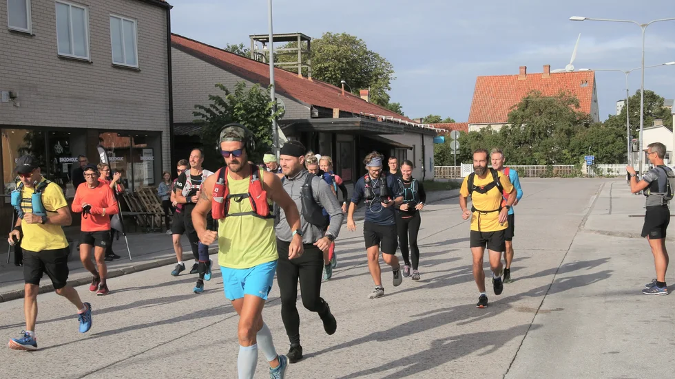 Klockan 09.00 i Klintehamn i lördags gick startskottet för en gotländsk virtuella versionen av Stockholm Marathon med 19 startande.
