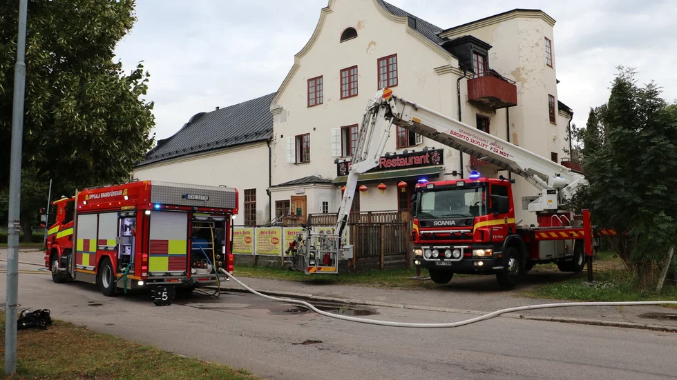Räddningstjänsten ryckte ut till en restaurang i centrala Tierp.