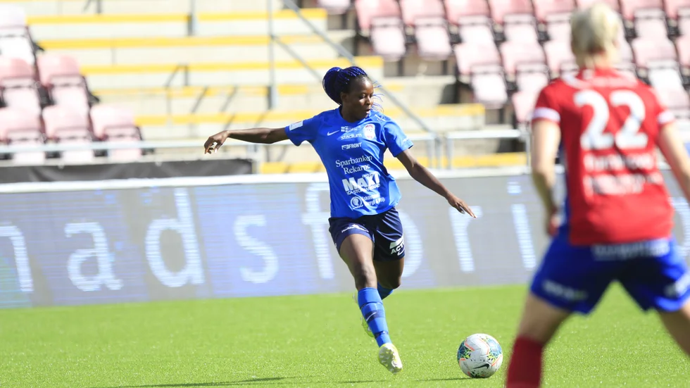 Sonia Okobi vek in från högerkanten och placerade in 2–1-målet.