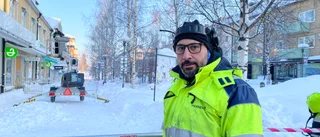 Takskottaren: "Viktigt att respektera avspärrningarna"