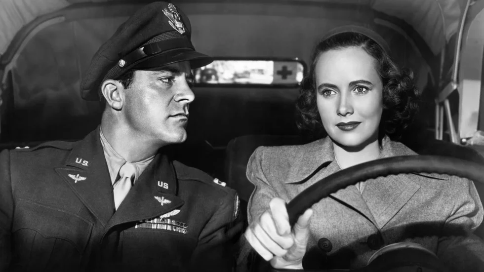Fred (Dana Andrews) och Peggy (Teresa Wright) har i "De bästa åren" (1946) en av Hollywoodhistoriens kanske mest övertygande kärlekshistorier.