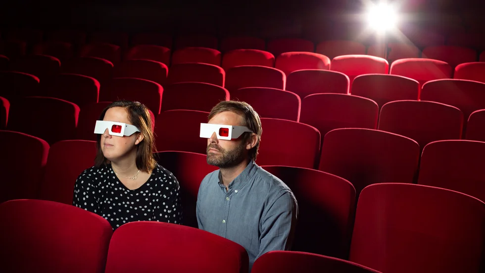 Filmfestivalen i Göteborgs vd Mirja Wester och festivalens konstnärlige ledare Jonas Holmberg hälsar publiken välkommen på nätet i år. Pressbild.