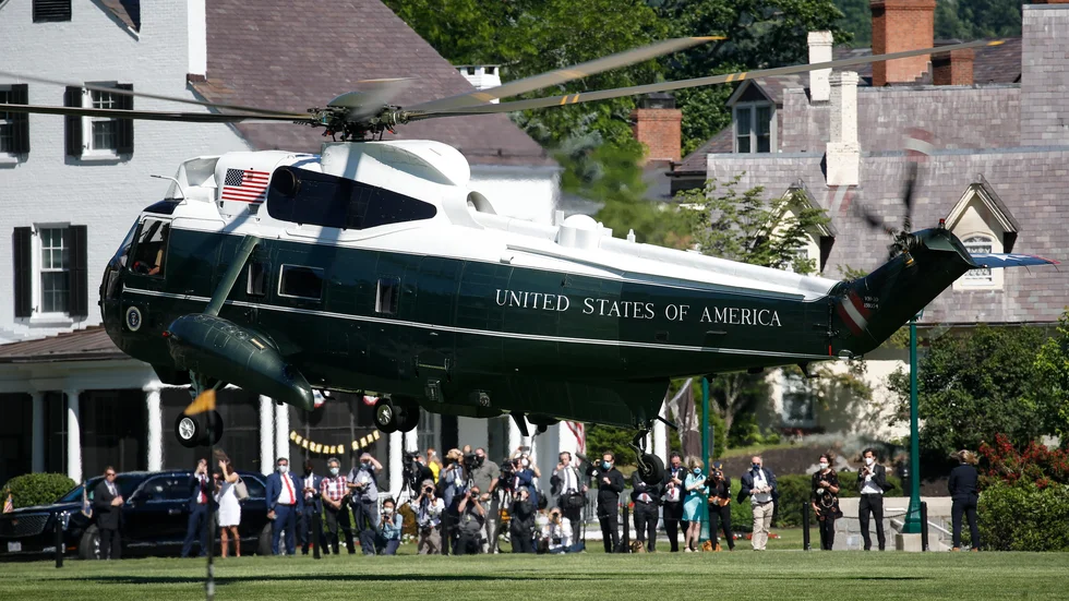 Militärakademin West Point vid sommarens examineringshögtid, där president Donald Trump var en av gästerna.
