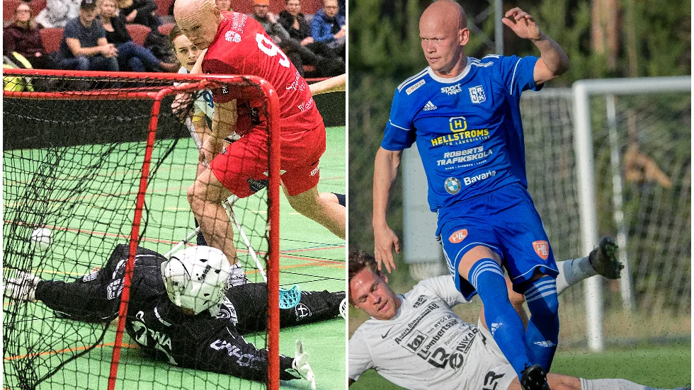 Oskar Forsgren är en fruktad sniper i innebandy. I fotboll är hans starkaste sida att försvara. Det kan bli dubbla roller för Oskar och Tobis Viklund lördag eftermiddag.