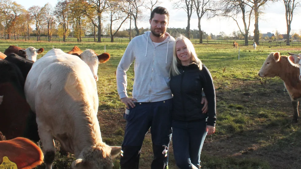 Pontus Bengtsson Norman och Märtha Norman, Ejmunds gård, har nu vunnit kategorin Kött i tävlingen Årets bonde. 