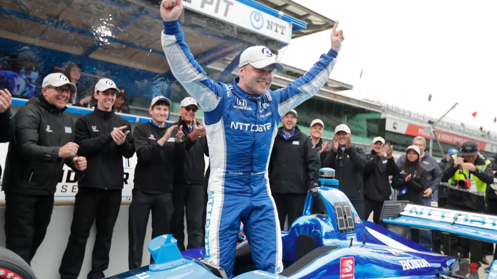 Felix Rosenqvist lämnar Chip Ganassi Racing och kör nästa år för McLaren. Arkivbild.