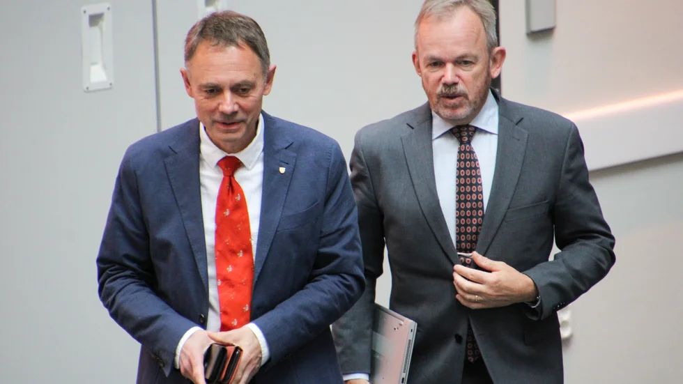 Lars Vikinge (C) och Gustaf Appelberg (L). 