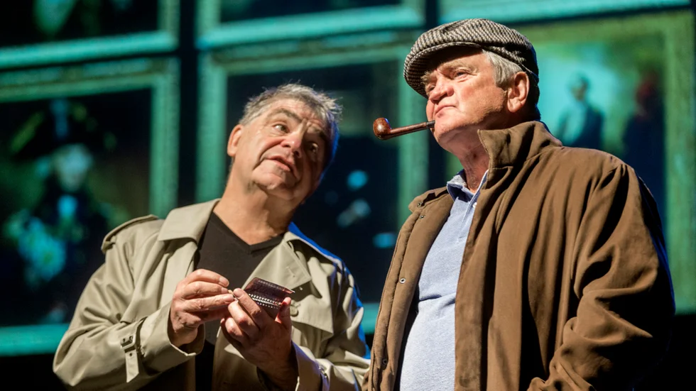 Paul Kessel och John Fiske alias Kesselofski & Fiske på Reginas scen 2017.