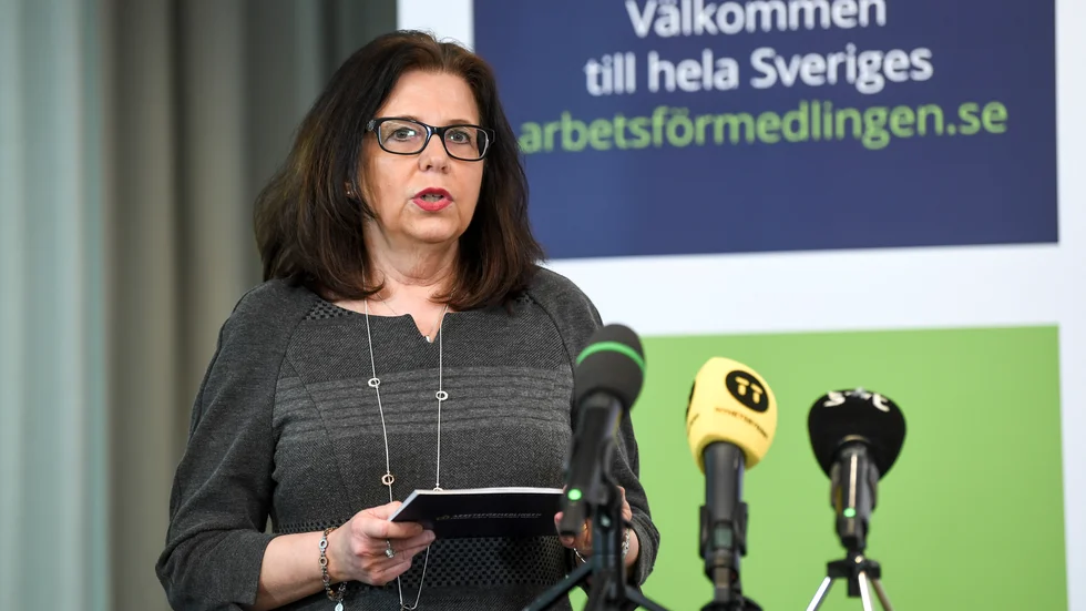 Arbetsförmedlingens generaldirektör Maria Mindhammar. Arkivbild.