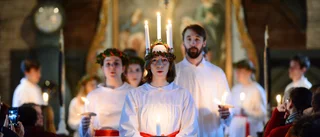 Lucia sprider ljus där mörkret är som mörkast