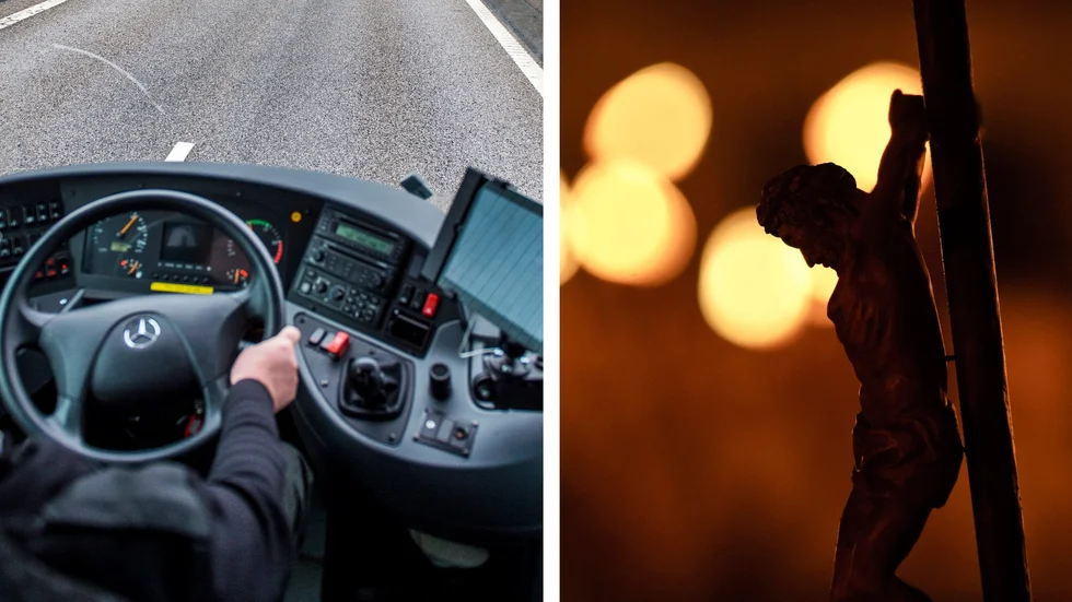 "Från ingenstans kom han bak till mig i bussen och sa att Jesus älskar mig", säger 15-åringen. 