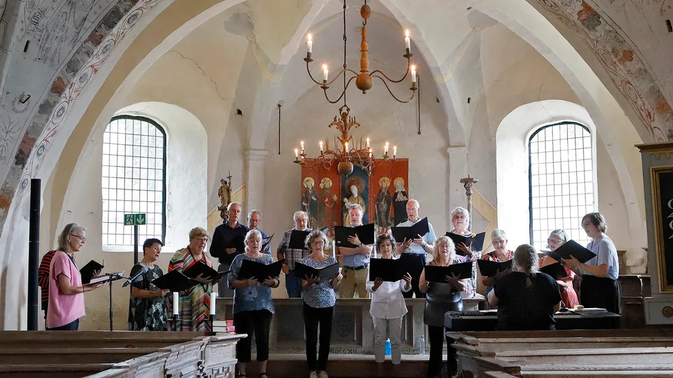 Risinge kyrkokör avslutade nyligen sommarserien "Musik vid helgsmål".