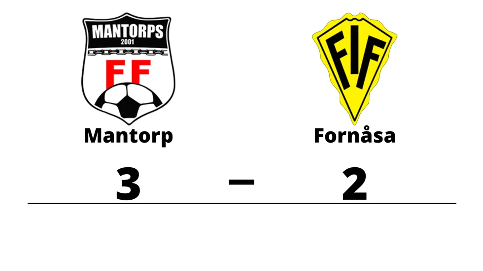 Mantorps FF B vann mot Fornåsa IF
