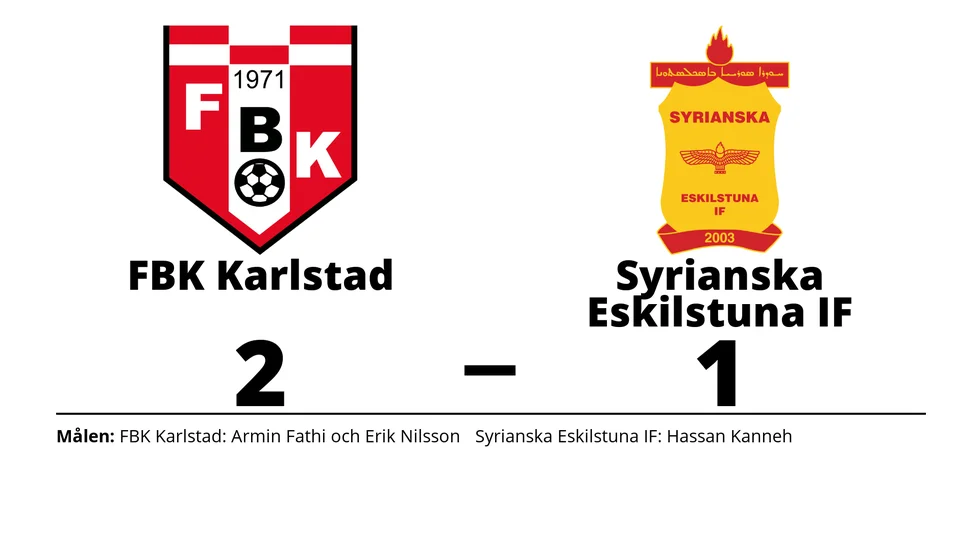 FBK Karlstad vann mot Syrianska Eskilstuna IF