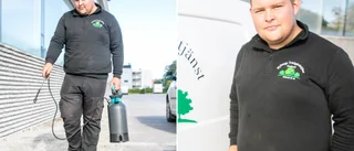 19-årige Jonathan startade trädgårdsföretag innan studenten • Har nu mångdubblat omsättningen • ”Lite overkligt faktiskt”