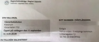 Röstkortskaos – väljare hänvisas till fel adress • S: "Valresultatet kan ifrågasättas – risk för nyval"