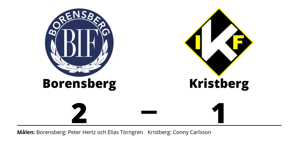 Borensbergs IF vann mot Kristbergs IF