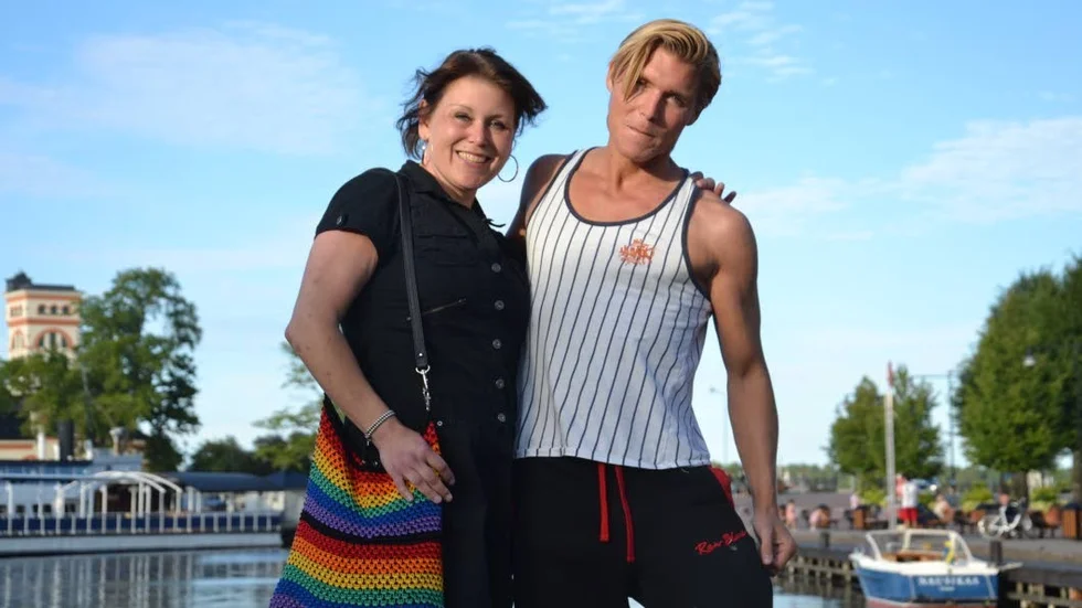 Marie-Louise Andersson och Frederik Garlén är drivande bakom RFSL:s lokalförening i Västervik.