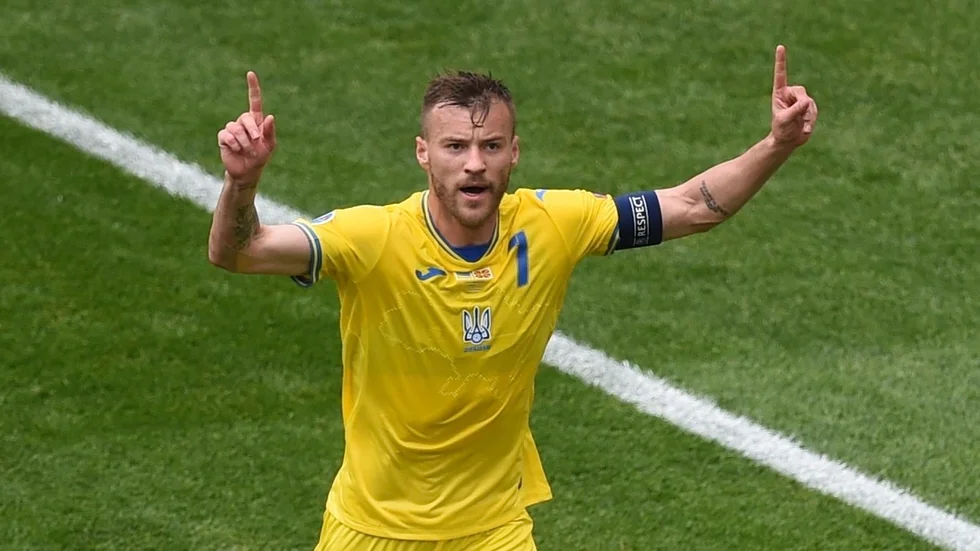 Andrij Jarmolenko under EM 2020. Arkivbild.
