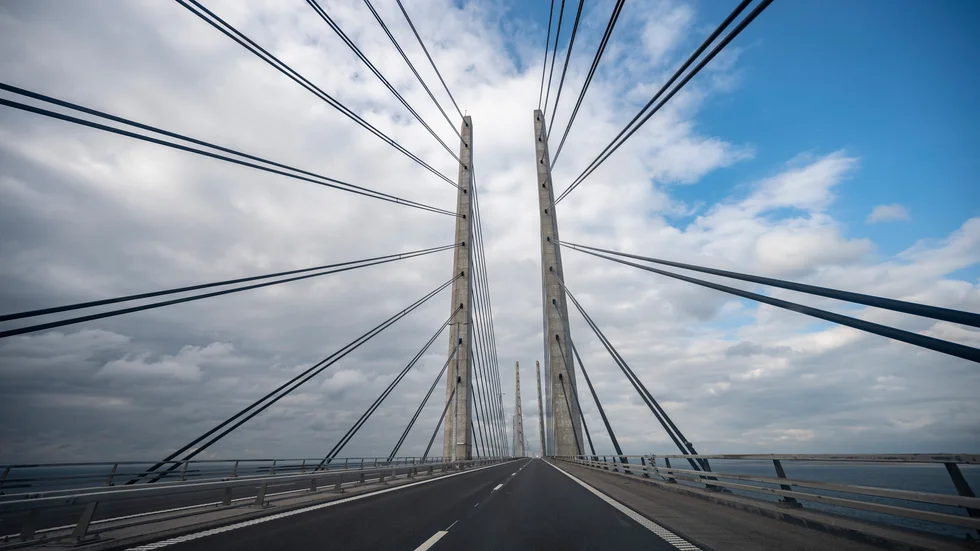 Det var på julaftonsmorgonen förra året som mannen stannade i Tullverkets kontroll vid Lernacken efter att ha passerat över Öresundsbron i en vit skåpbil. Arkivbild.