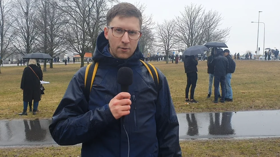 Demonstrationerna i Skäggetorp urartade
