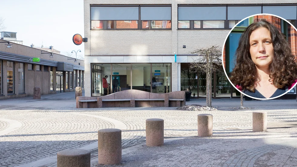 Vissa kunder hos Sörmlands sparbank och Swedbank har fått se sina pengar försvunna. På bild syns också Anna Falk. 