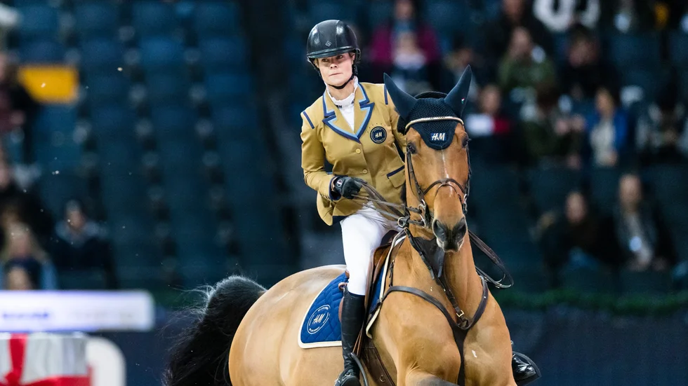 Malin Baryard Johnsson och Indiana.