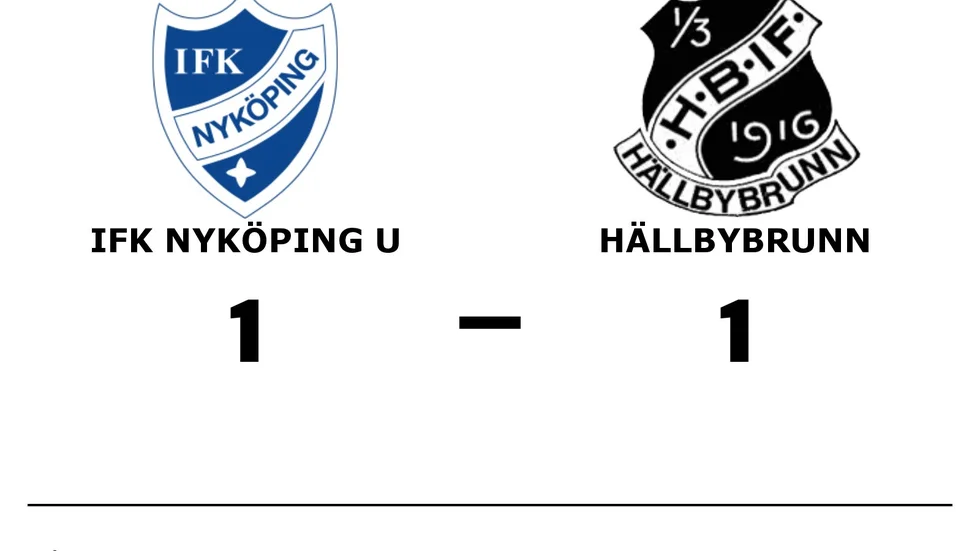 IFK Nyköping U spelade lika mot Hällbybrunns IF