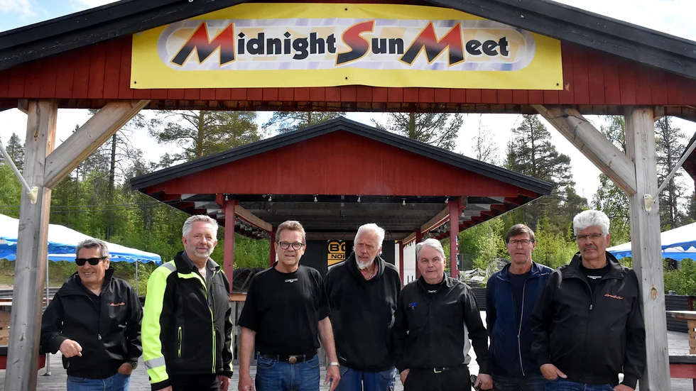 Midnight sun meet gör comeback efter två år och här är en del av gänget som ligger bakom arrangemanget. Kjell ”Firro” Hansson står längst till höger.