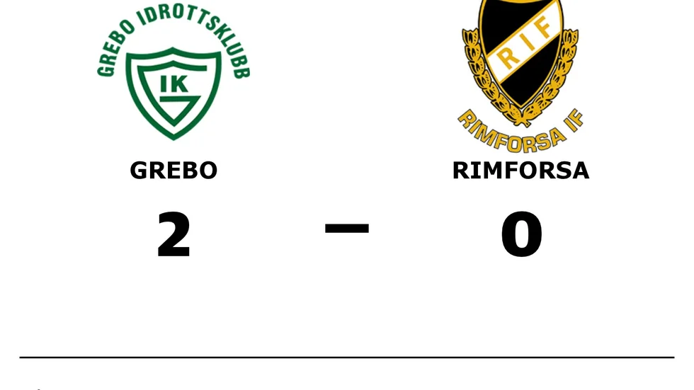 Grebo IK vann mot Rimforsa IF