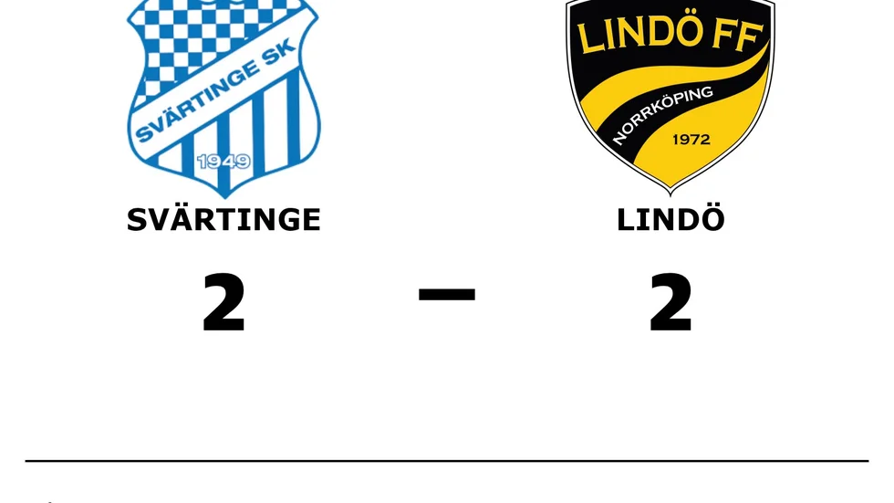 Svärtinge SK spelade lika mot Lindö FF