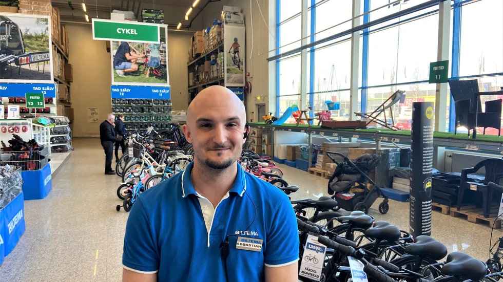 Efter två år med leveransbekymmer på cykelsidan ser Sebastian Holmqvist att Biltema nu går mot en säsong där mer cyklar än normalt säljs.