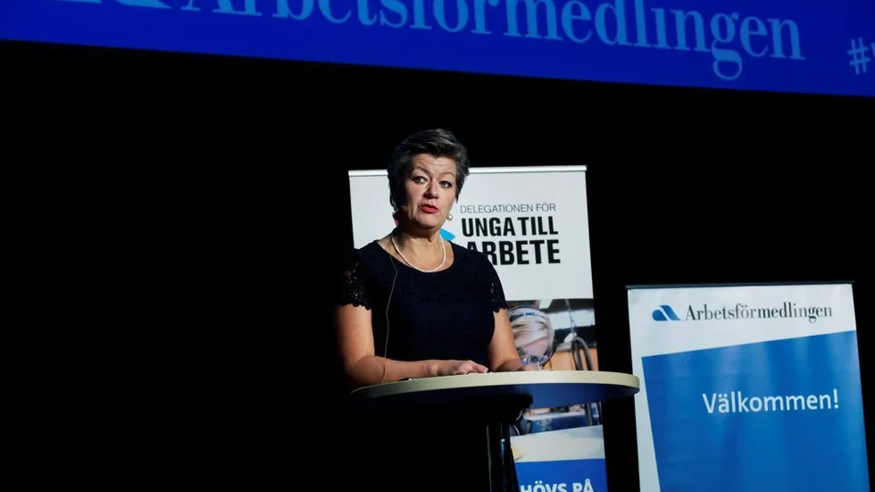 Bra arbetsmarknadsminister. Ylva Johansson (S) har ändrat arbetsförmedlingens uppdrag så fler får jobb.