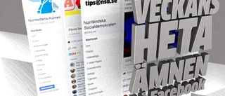 Veckans hetaste ämnen på facebook