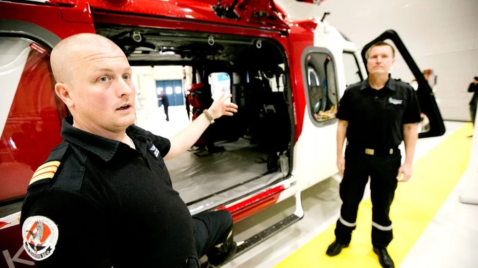 Gotlänningarna John Jonsson, ytbärgare,  och Lars Jakobsson, pilot.