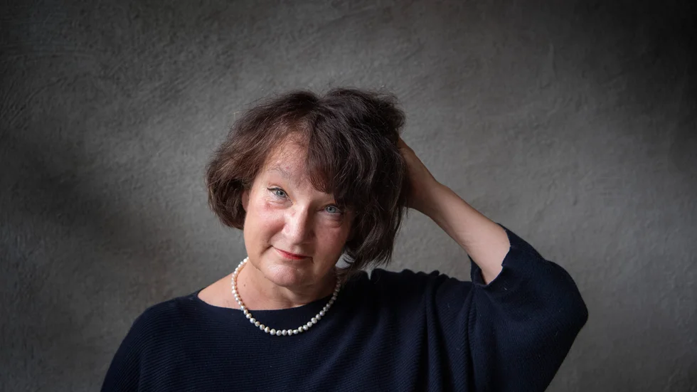 Den finlandssvenska författaren Monika Fagerholm får Övralidspriset. Arkivbild.