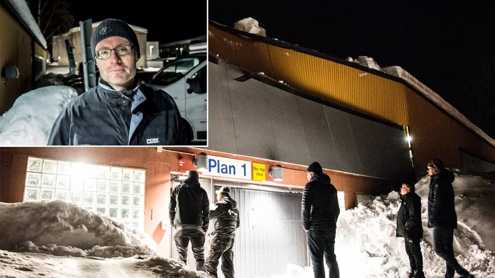 Björn Ahlman var en av flera som stoppade andra grannar från att köra in i parkeringshuset före raset.