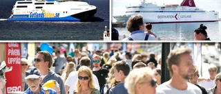 Antalet turister minskar på Gotland